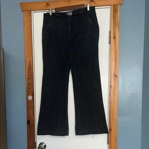 Old Navy Blue Flare Wide Leg Jeans